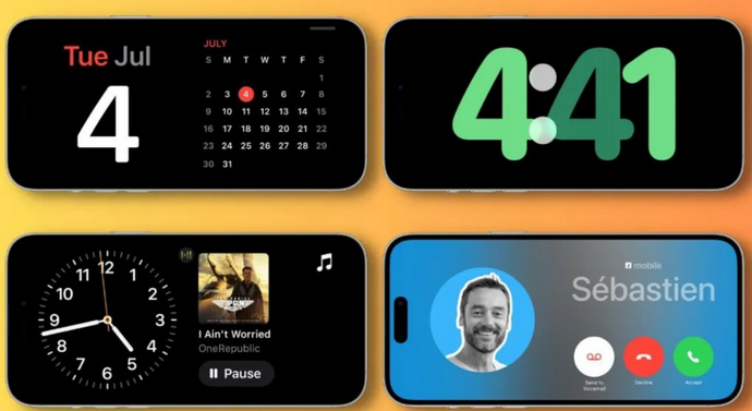 历城苹果手机维修分享iOS17横屏充电待机显示有什么好处 