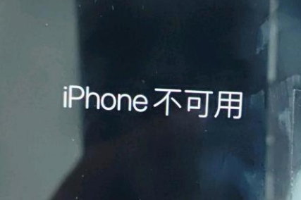 历城苹果服务网点分享锁屏界面显示“iPhone 不可用”如何解决 